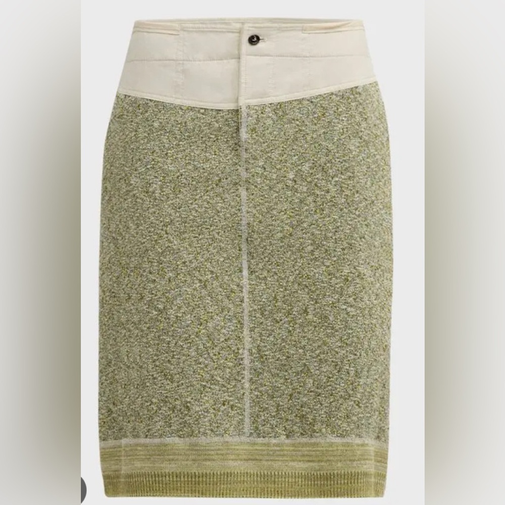 Bottega Veneta Knotted Mouline Cotton Jersey Skirt In Sand.  Size S. $1500. NWT
